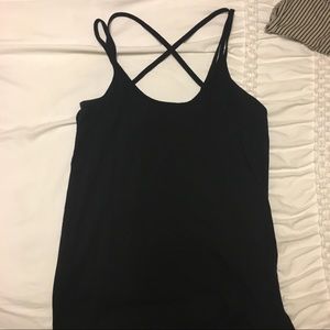 Black tank top